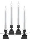 LED Electric Window Candles with Bright Hot Spot, Sensor Dusk to Dawn, Flicke...