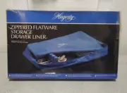 Hagerty Zippered Flatwear Storage Drawer Liner 19x12x2 1/2 NOS