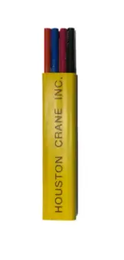 8/4 Flat Festoon Yellow Cable PVC Jacket Wire 600V (4 Conductor - # 8 AWG)