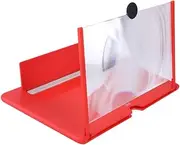 TEHAUX Cell Phone Amplifier Enlarged Screen Mobile Amplifier Phone Smartphone Screen Magnifier Screen Magnifier for Phone Mobile Phone Screen Magnifier Screen for Cell Phone Red