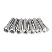 7 pcs Fractional R8 Collet Set 1/8" to 7/8" High Precision For Bridgeport