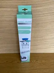 Evriholder Magic Holder 3-1/8 H x 2-1/2 W x 17-1/2 L Broom/Mop Holder White