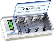 EBL 906 Universal Battery Charger LCD Display with Discharge Function for 1.2V Ni-MH Ni-CD AA, AAA, C, D 9V Rechargeable Batteries