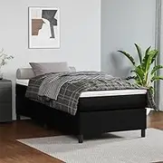 Bedroom Furniture, Bed Frame Without Mattress Black King Single Faux Leather