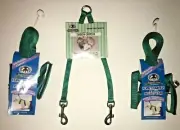 Sheppard & Greene Ferret - 2 Harness / Lead Sets+Tandem Coupler - Green