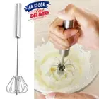 Stainless Steel Egg Milk Beater Tool Semi-automatic AZ Whisk Mixer Balloon NEW