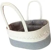 Diaper Bag, Toy Organizer, Carrying Case, Desktop Organizer, Storage Container, Carrying Bag for Toys, Candy, Snacks, Gray, as described