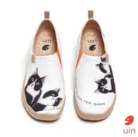 在飛比找樂天市場購物網優惠-【 Uin 】西班牙原創設計 | 牛奶貓彩繪休閒 女鞋