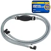 Five Oceans Mercury Marine Boat Fuel Line Kit, 3/8-Inch x 6-Foot, EPA/CARB Approved, Leakproof, Outboard Fuel Line for All Mercury Engine End and Tank End Male Fitting (Pre-1998) - FO4911