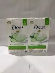 Dove 12 Bars Cool Moisture Bar Soap Softer Skin Cucumber and Green Tea