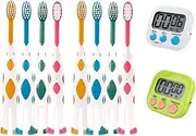8 Packs Kids Toothbrushes with Fun Timer,Child Sized Brush Heads (3-10 Year Old) Kid Toothbrush with Easy Storage,BPA Free,Extra Soft Lovely Little Deer Toothbrush