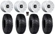 KMC Impact 15" Wheels Machined 30" Intersect Tires Kawasaki Mule Pro FXT KRX