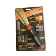 Best Way Tools Lighted Screwdriver With 6 Bits, 17" Magnetic Pick up Tool - NOS
