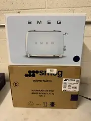 SMEG Retro-Style 980W 2-Slice Electric Toaster - Navy Blue Glossy - New