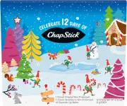 Chapstick 12 Days of Holiday Advent Calendar Lip Balm Gift Set - 0.15 Oz Size...