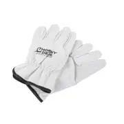 Thorny Devil Gibson Heavy Duty Leather Recovery Gloves Protective Pair Grey/BLK