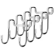 4 Pcs Stainless Steel Hook over The Door Hooks Bathroom Glass Towel Hanger