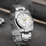IRONWATCH 男士手錶復古日常自動 MIYOTA 9015 機芯牡蠣手鍊透明背面夜光機械手錶