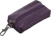 [CHICAMPERA] Zippered Purse Wallet with Keyring Unisex Key Holder Pouch for Cards and Lightweight Portable Car Key Organizer for Daily Use and Travel Pu Design
