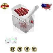 White Plastic Cherry Pitter with Steel Plunger for Quick Venison Processing