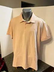 VRST Men's Polo Golf Shirt Peach Size XL Cotton Polyester Spandex - NWT
