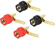 XYWHPGV 2 Pairs Binding Post Terminal, M4 Thread Power Amplifier Speaker Connector, Banana Plug Jack Socket 1.14-inch Length(bb291 1b73f d7729 2acbb e1f4a 0e0eb