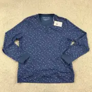 Peter Millar Womens Medium Crew Neck Top All Over Print Golf New