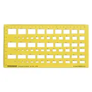 Geometric Drafting Rectangle Template Drawing Stencil