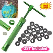 Polymer Clay Gun Extruder Sculpey Sculpting Tool w/ 19 Discs Cake Tool Craft DIY