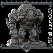 CLOCKWORK BRUTE - Miniature - All Sizes | Dungeons and Dragons | Pathfinder | W