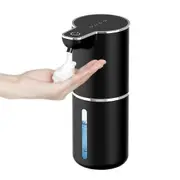 Soap Dispensers M1 360ml Automatic Soap Dispenser Wall Mounted Touchless Hand Wash IPX5 Waterproof Black Foam Type