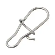 50* Fast Clip Lock Snap Swivel Solid Rings Safety Snaps Fishing Hook Connector.
