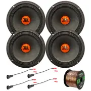 4x JBL 6.5" 300W Car Audio Speakers, Speaker Wire Harnesses, Speaker Wire