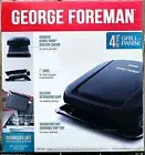 GEORGE FOREMAN 4-SERVING REMOVABLE BBQ FAT REMOVING GRILL PLATES PANINI PRESS