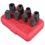 Sunex Tools 2841 1/2" Drive, Drain/Pipe Plug Impact Socket Set, 8 Pc.