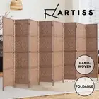 Artiss 8 Panel Room Divider Screen Partition Privacy Fold Stand Woven Natural