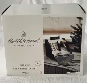 Hearth & Home Magnolia TOY CASH REGISTER SET Wood Education Math Playset TARGET