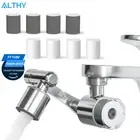 Faucet Extender Water Filter, Sink Splash-Proof 1080° Rotating Tap Aerator,Reduc