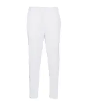 P.A.R.O.S.H. Mid-Rise Turn-Up Hem Tapered Trousers XS White
