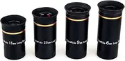 SVBONY Telescope Eyepiece Fully Mutil Coated 1.25 inches Telescope Accessories Set 66 Degree Ultra Wide Angle HD for Astronomy Telescope (6mm 9mm 15mm 20mm)