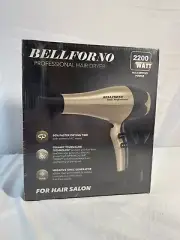 Bellforno FR-700 Gold Corded 2200 Watts Ionic Professional Hair Dryer