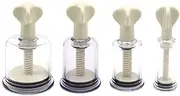 XIONGHAO 1 pair of nipple suckers, nipple sucker, nipple sucker with suction power, nipple enlargement, nipple pump, breast, clitoris, SM erotic sex toys for women and couples