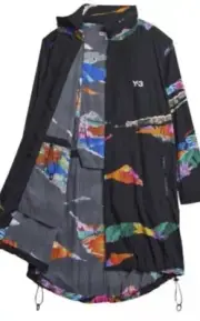 ADIDAS Y-3 YOHJI YAMAMOTO LONG WINDBREAKER JACKE GR.M NEU