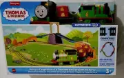 Thomas Friends engine Percy's cargo run Train Play set #6 Motorized Fisher Price