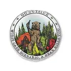 Go Outside Worst Case Scenario A Bear Kills You Tufted Floor Pillow, Round