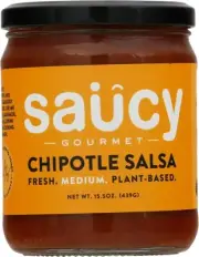 Saucy Gourmet Salsa Medium Chipotle 15.5 oz (Pack of 6)