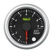Hulk 4x4 52mm Exhaust Temperature Gauge 12 Volt 10 Colour Illumination - HU8405