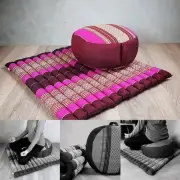MANGO TREES Foldable Zafu&Zabuton Meditation Cushion Set Pink