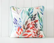 Rayell Indoor Square Cushion Simple Leaf Print Home/Lounge Decor Bright 45x45cm