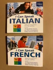 "I Can Speak Italian" & "I Can Speak French" instructional CDs for Windows